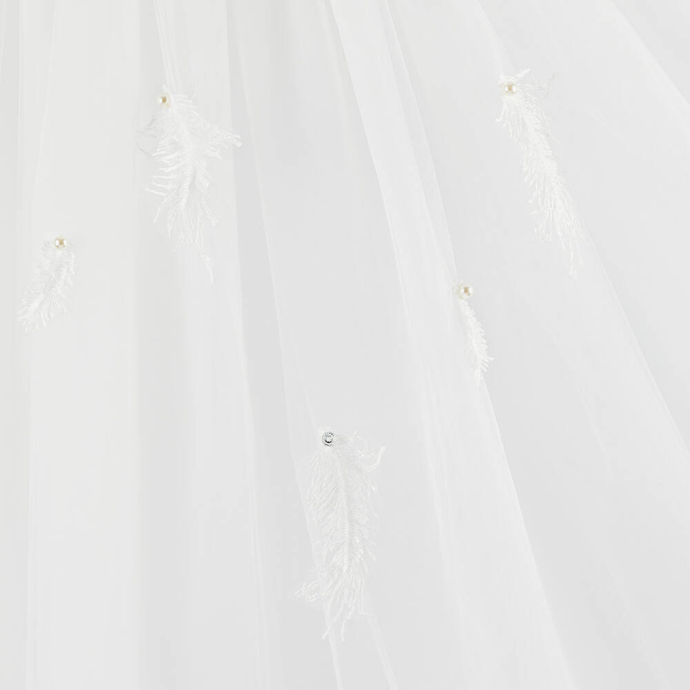 Romano-Girls Ivory Tulle Dress Set | Childrensalon Outlet