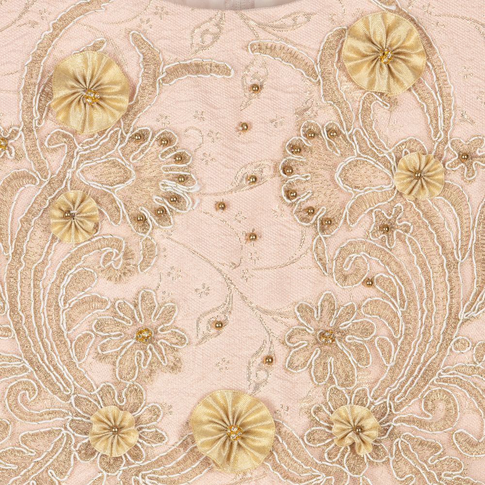 Roma e Toska Принцесса-Розовое жаккардовое платье для девочек | Childrensalon Outlet