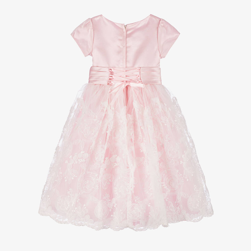 Romano-فستان دانتيل لون زهري | Childrensalon Outlet