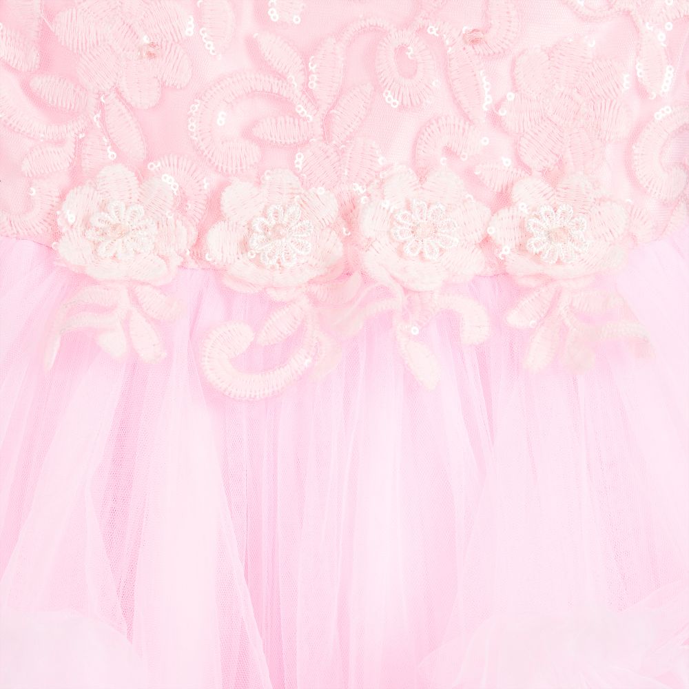Romano-Girls Pink Tulle Dress | Childrensalon Outlet