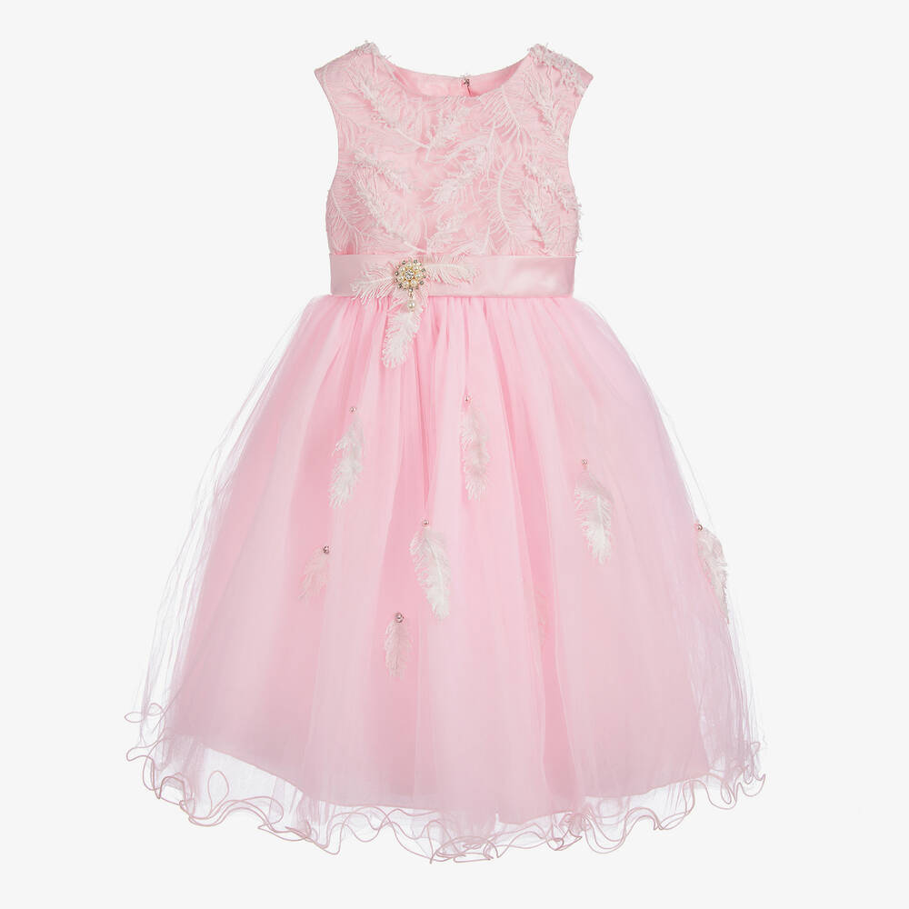 Romano-Girls Pink Tulle Dress Set | Childrensalon Outlet