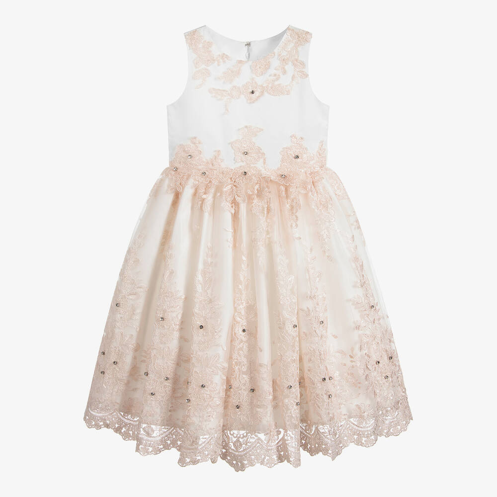 Romano Princess - Girls Satin & Tulle Dress | Childrensalon