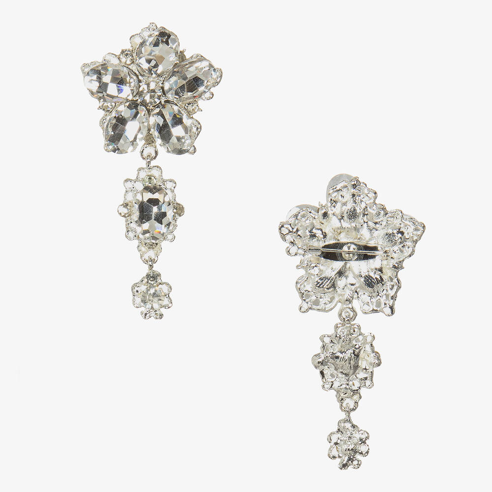 Romano-Girls Silver Jacquard Dress Set | Childrensalon Outlet