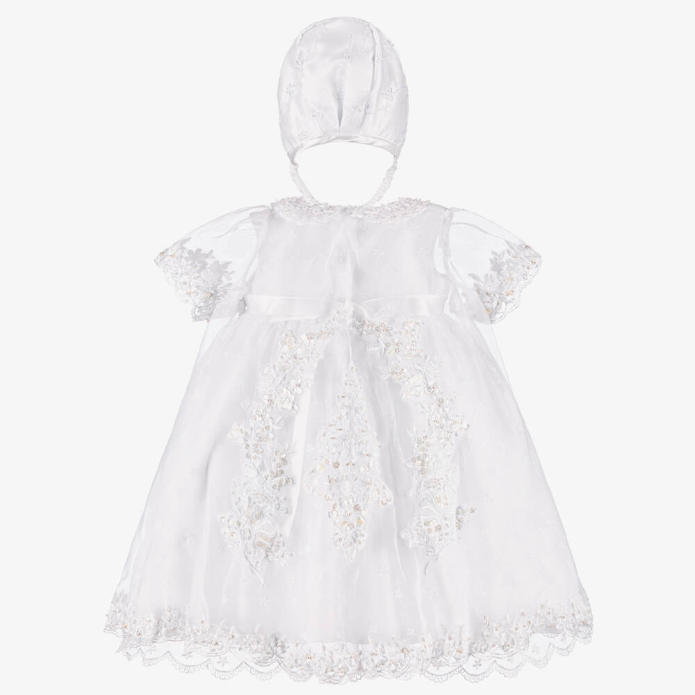 Romano-Girls White Floral Ceremony Ensemble | Childrensalon Outlet