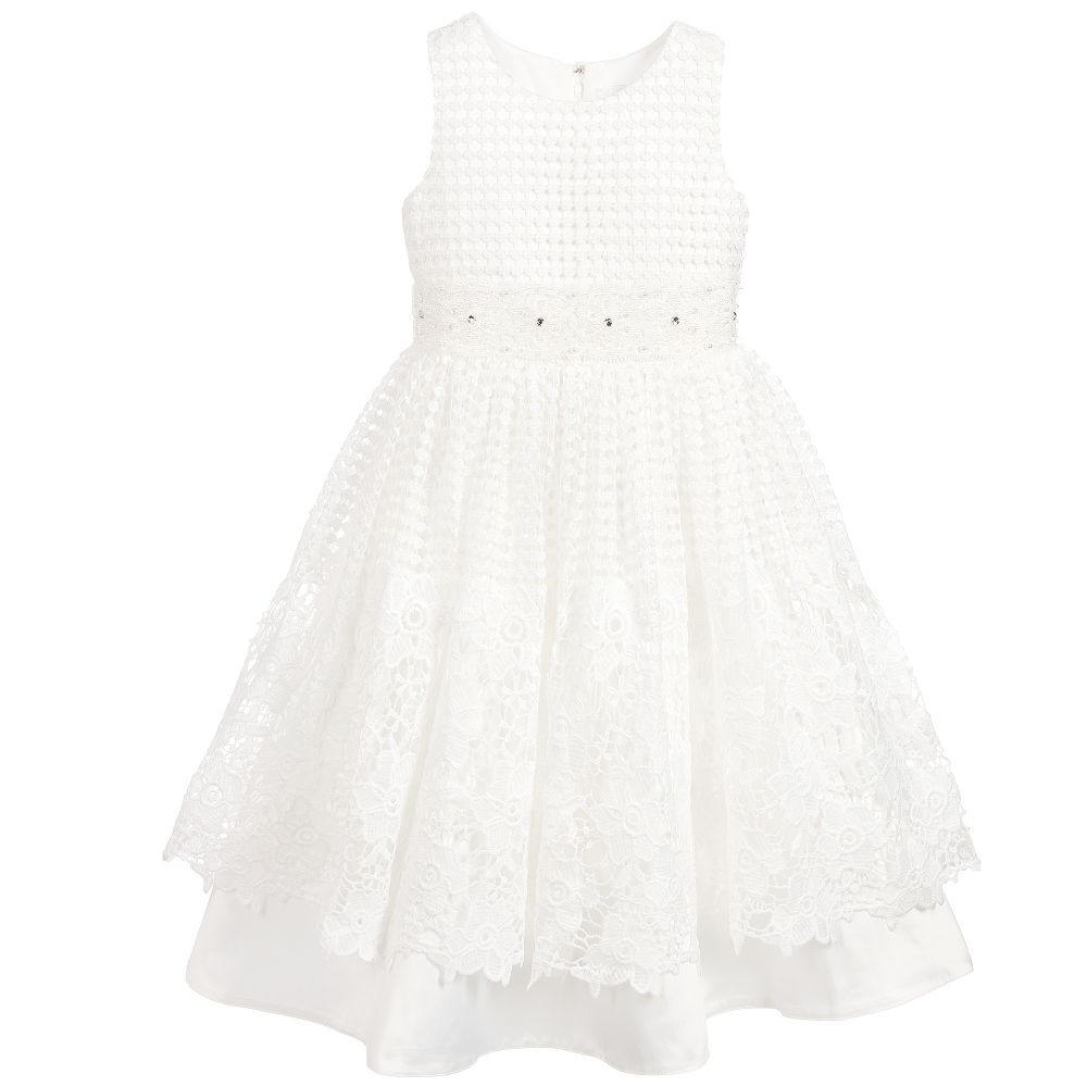 Romano Princess-Girls White Lace Dress & Bag | Childrensalon Outlet