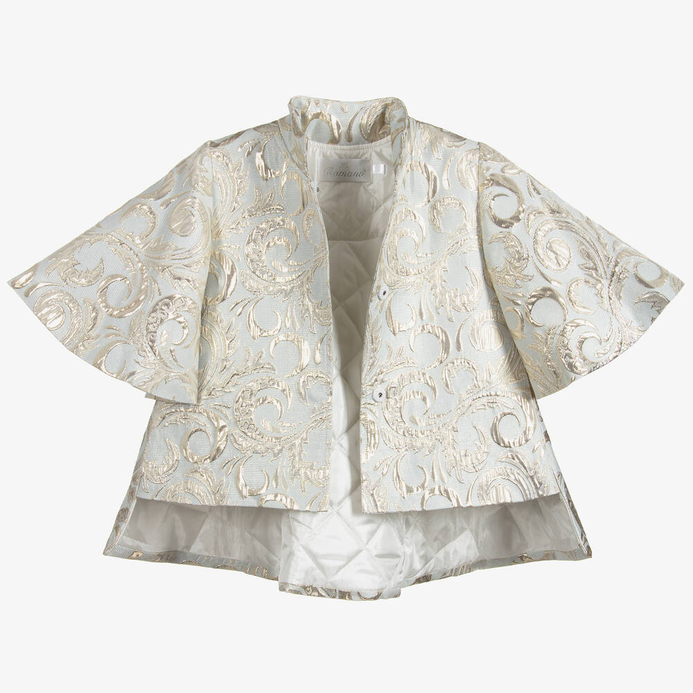 Roma e Toska Принцесса-Куртка из золотистой парчи | Childrensalon Outlet