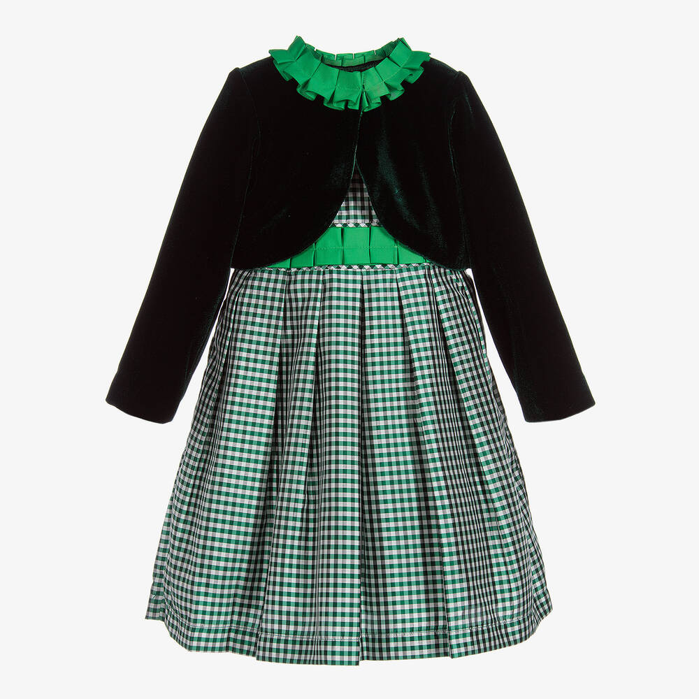 Romano Princess - طقم فستان لون أخضر- 3 قطع  | Childrensalon
