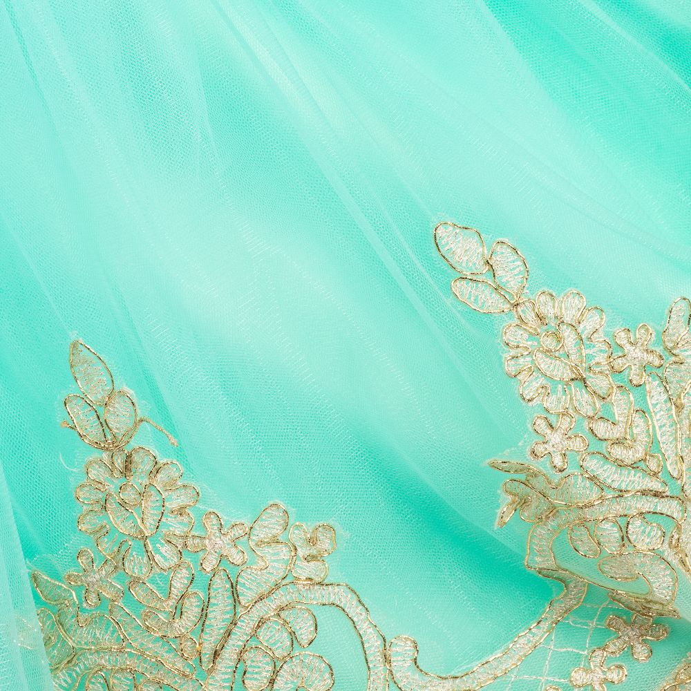 Romano Princess-Green Sequin & Tulle Dress | Childrensalon Outlet