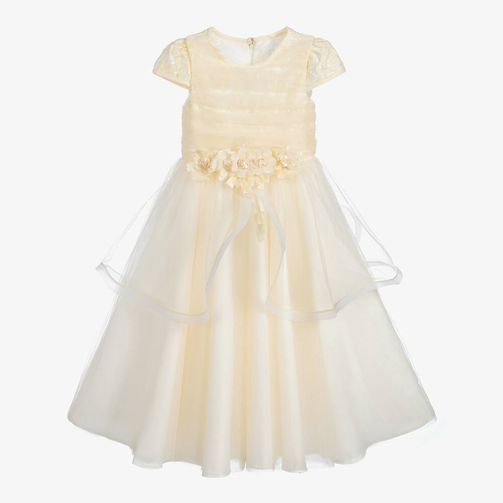 Romano Princess-Ivory Tulle Dress & Bag | Childrensalon Outlet
