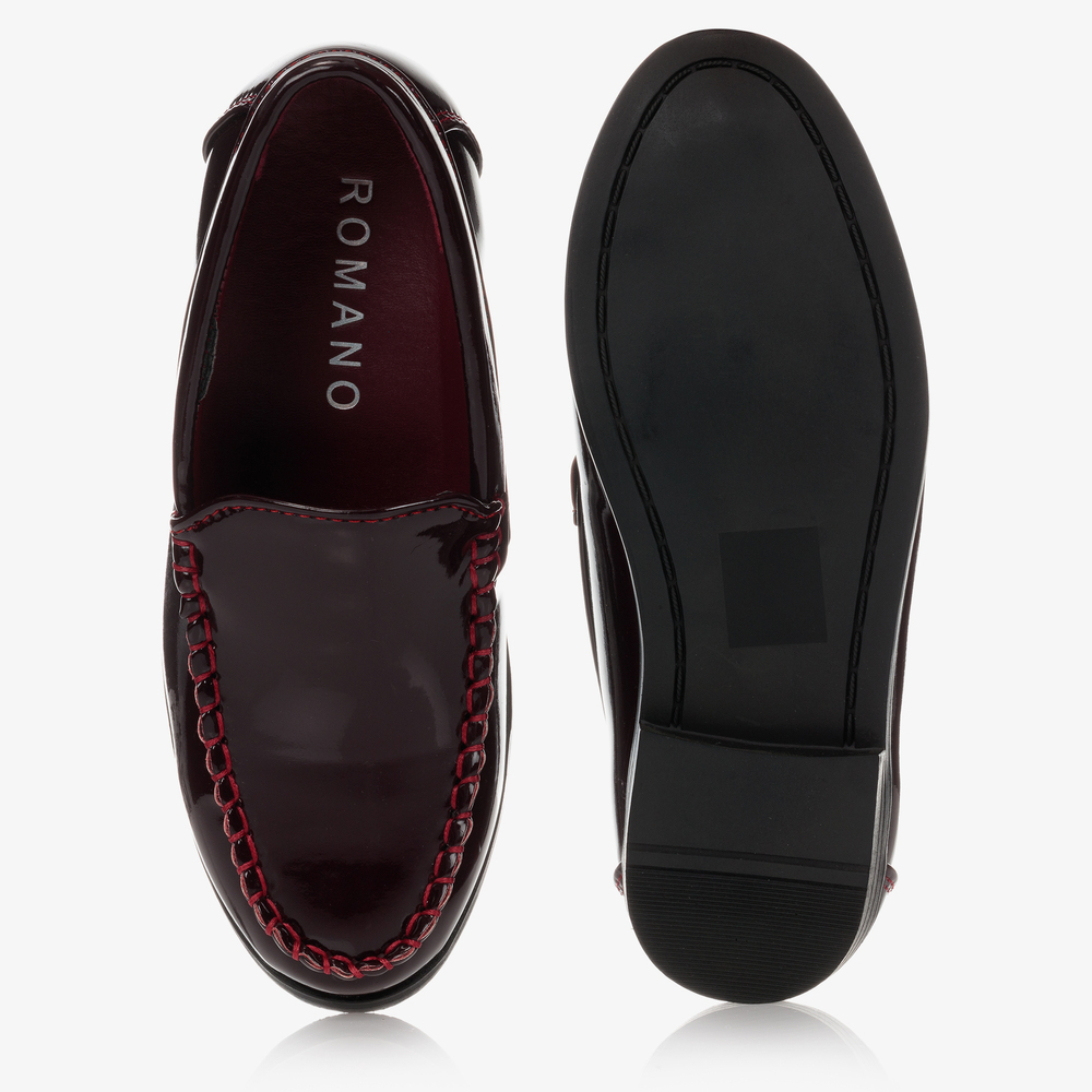 Burgundy slip on shoes discount