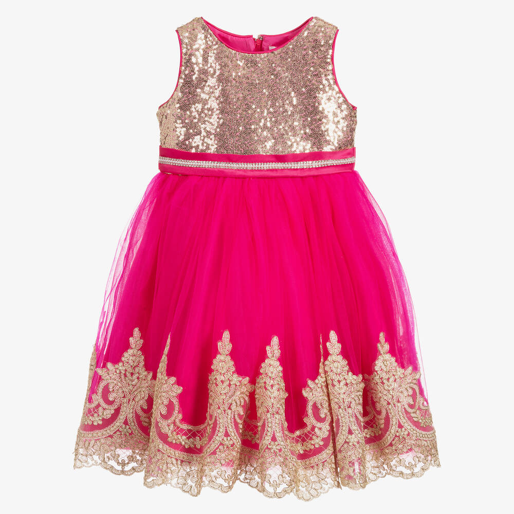 Romano Princess - Pink Sequin & Tulle Dress | Childrensalon