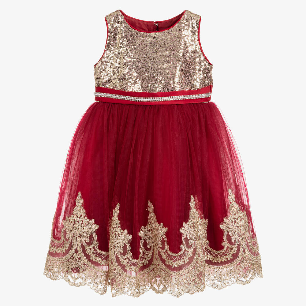 Romano Princess - Red Sequin & Tulle Dress | Childrensalon