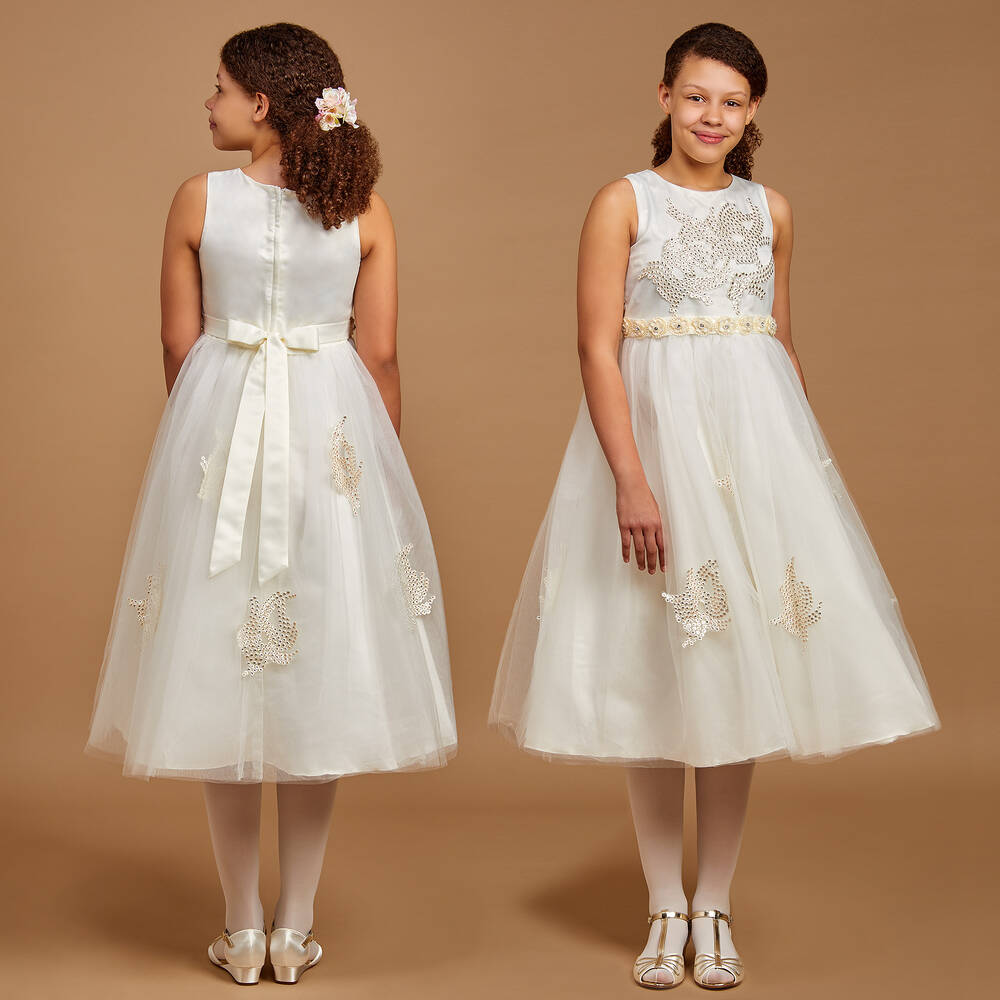 Romano Princess-Tulle Ballerina Length Dress | Childrensalon Outlet