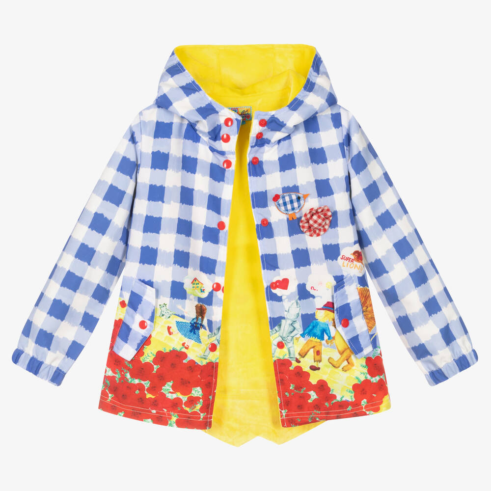 Rosalita Señoritas-Blue Check Lightweight Coat | Childrensalon Outlet