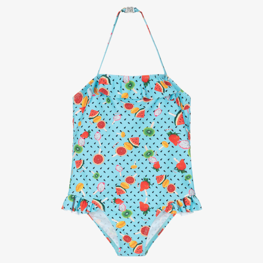 Rosalita Señoritas-Blue Fruit Lolly Swimsuit | Childrensalon Outlet