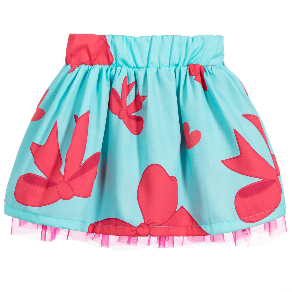 Rosalita Señoritas-Blue & Pink Cotton Skirt | Childrensalon Outlet