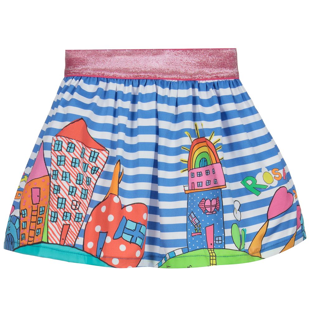 Rosalita Señoritas - Blue & White Stripe Skirt | Childrensalon