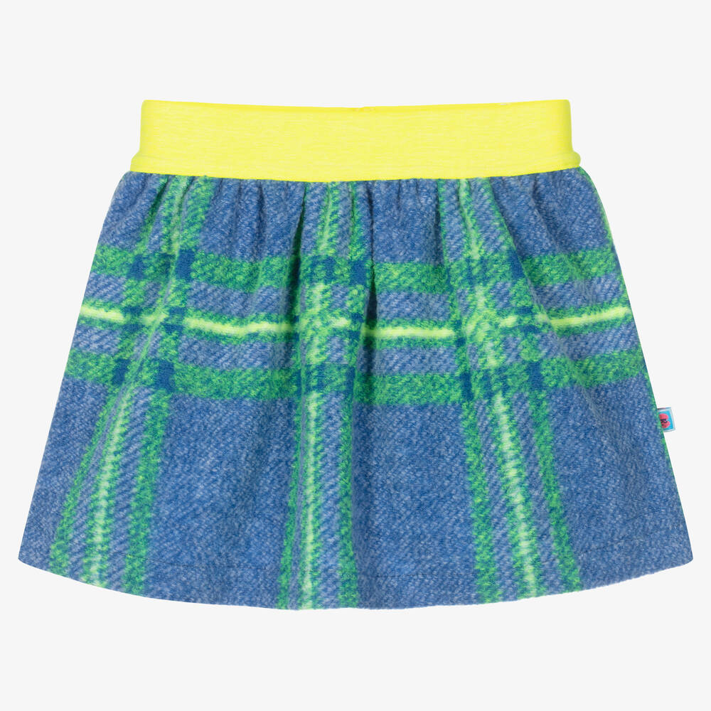 Plaid skirt blue and yellow cheap