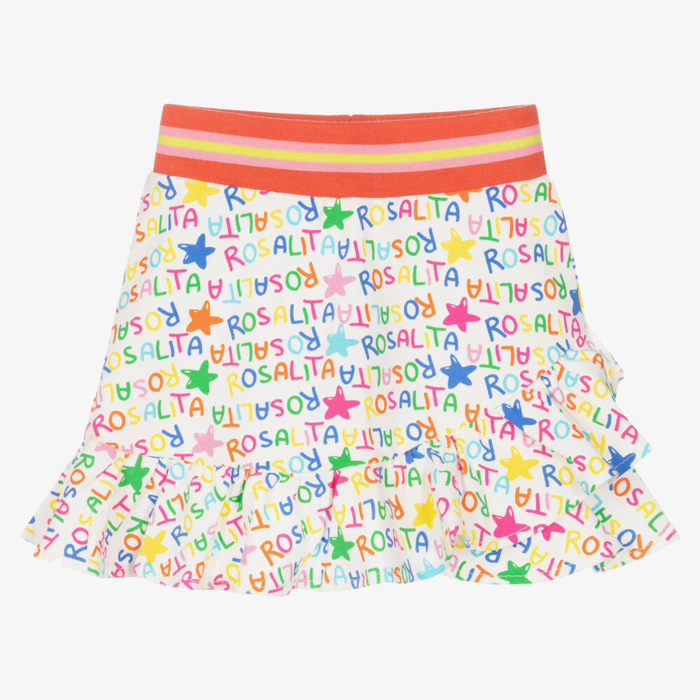 Rosalita Señoritas - Colourful Logo Cotton Skirt | Childrensalon