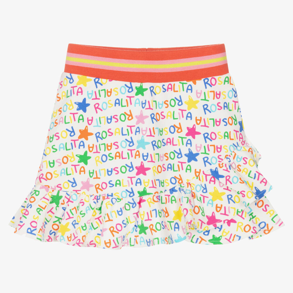 Rosalita Señoritas-Colourful Logo Cotton Skirt | Childrensalon Outlet