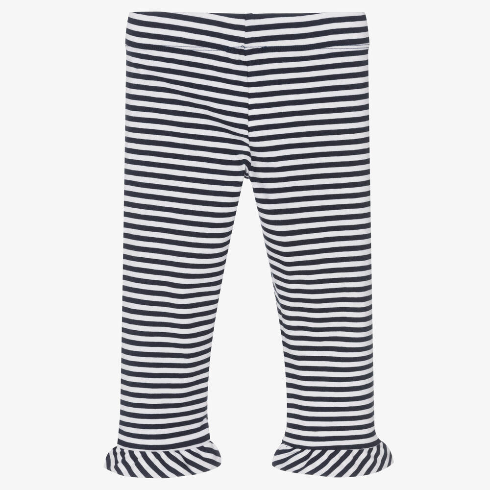 Rosalita Señoritas-Cropped Blue Stripe Leggings | Childrensalon Outlet