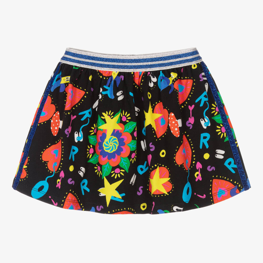 Rosalita Señoritas - Girls Black Cotton Skirt | Childrensalon