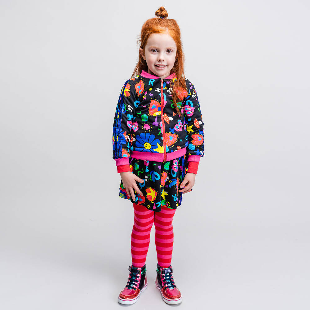 Rosalita Señoritas-Черный хлопковый топ на молнии для девочек | Childrensalon Outlet