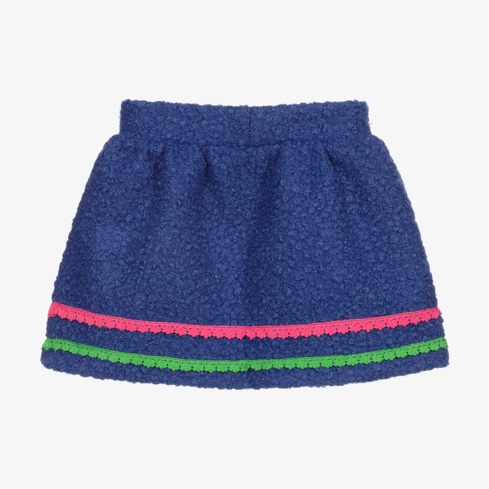 Rosalita Señoritas-Girls Blue Bouclé Skirt | Childrensalon Outlet