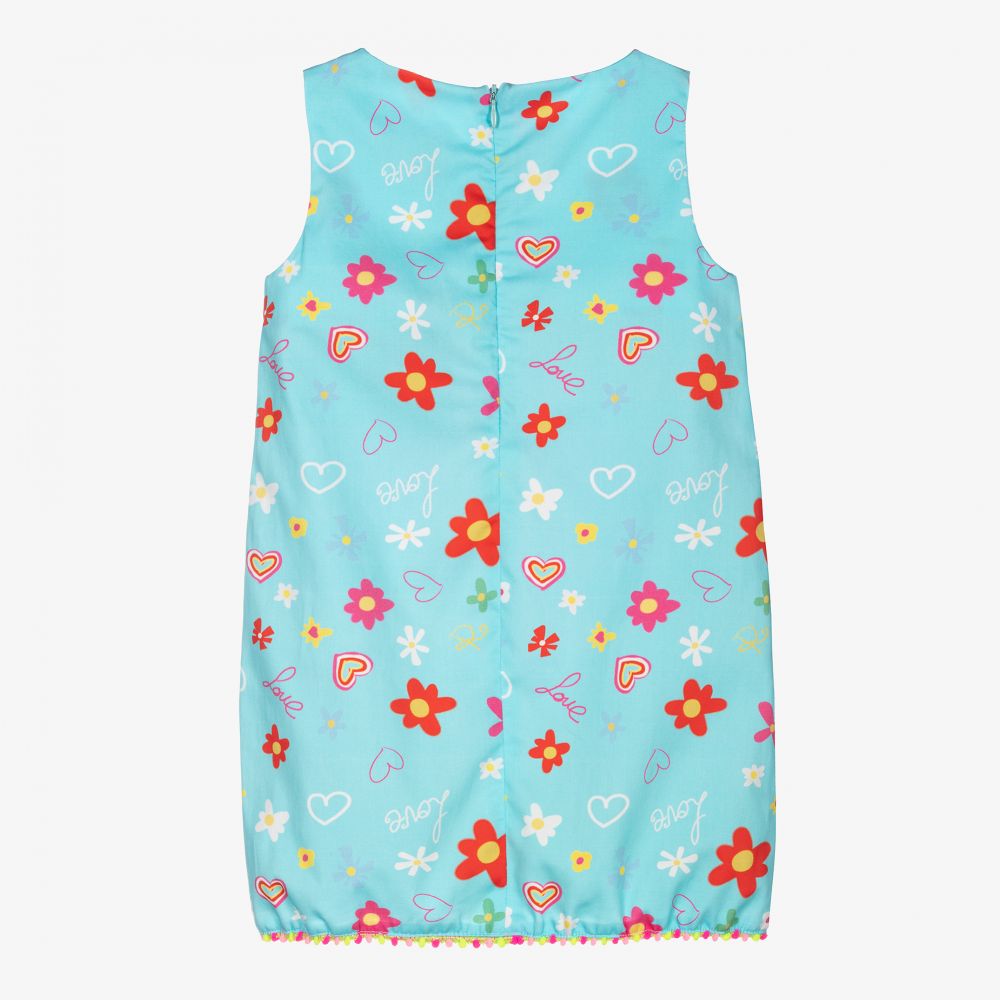 Rosalita Señoritas-Girls Blue Cotton Dress | Childrensalon Outlet