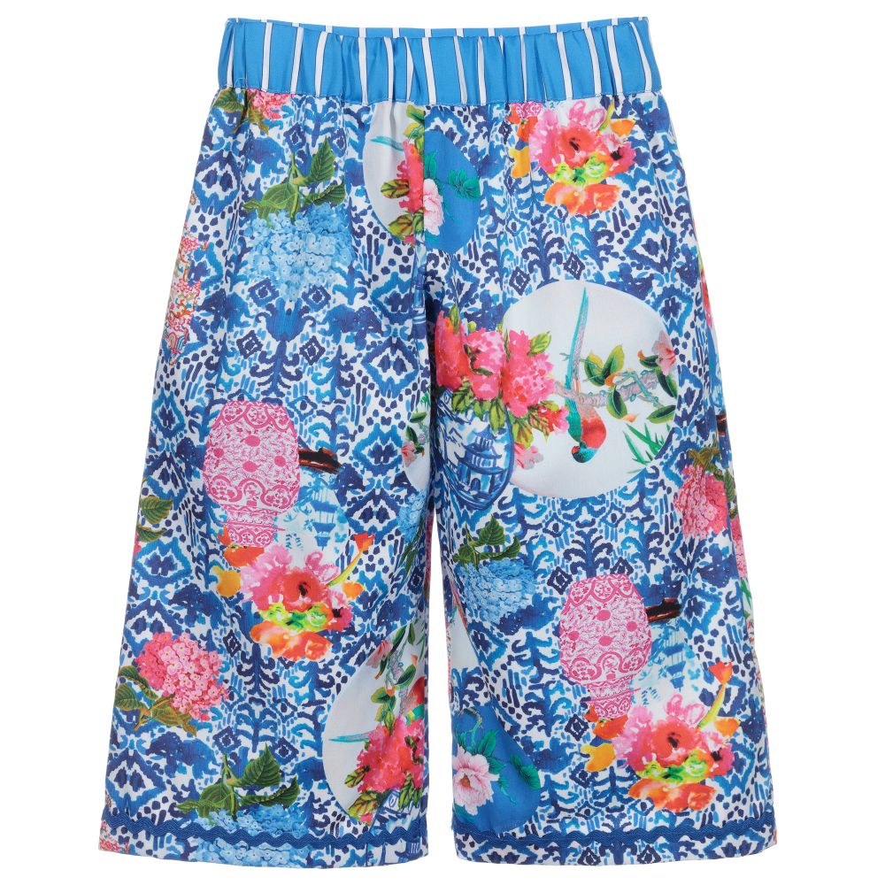 Rosalita Señoritas-Синие брюки с цветочным рисунком для девочек | Childrensalon Outlet