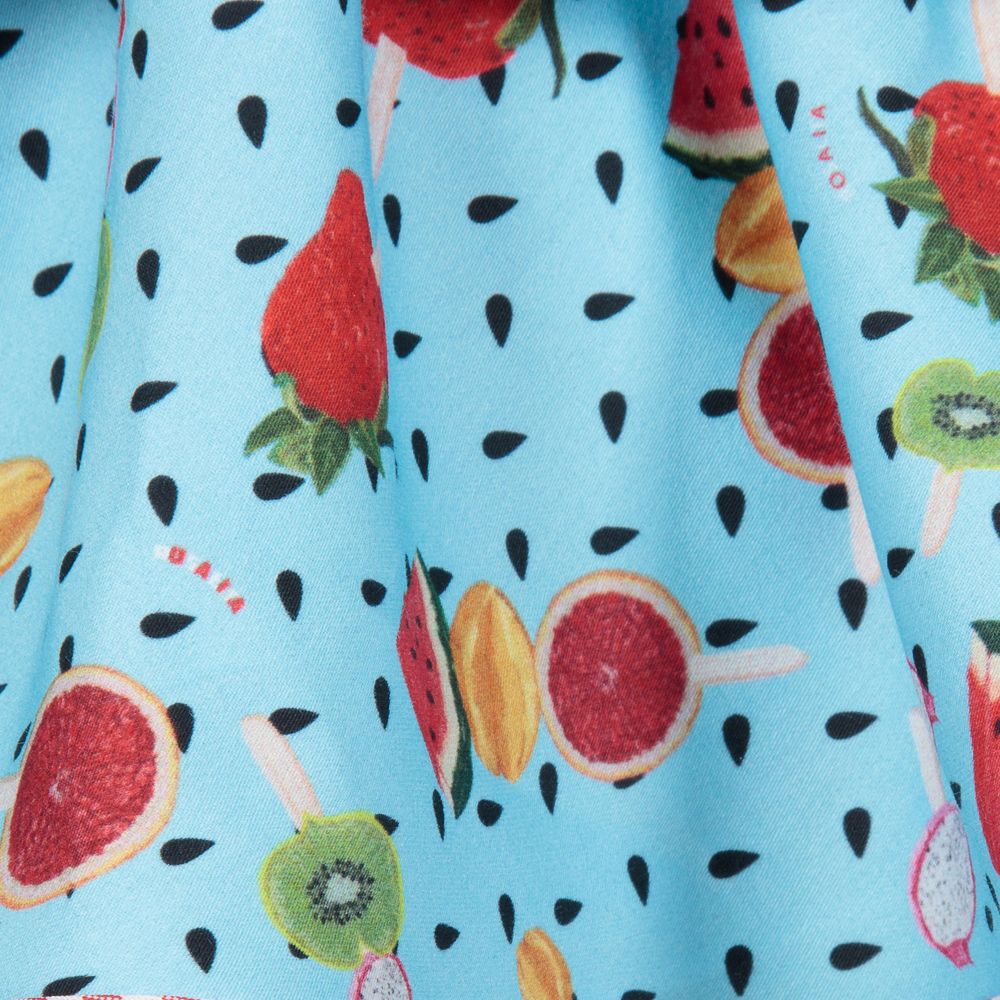 Rosalita Señoritas-Girls Blue Fruit Dress | Childrensalon Outlet