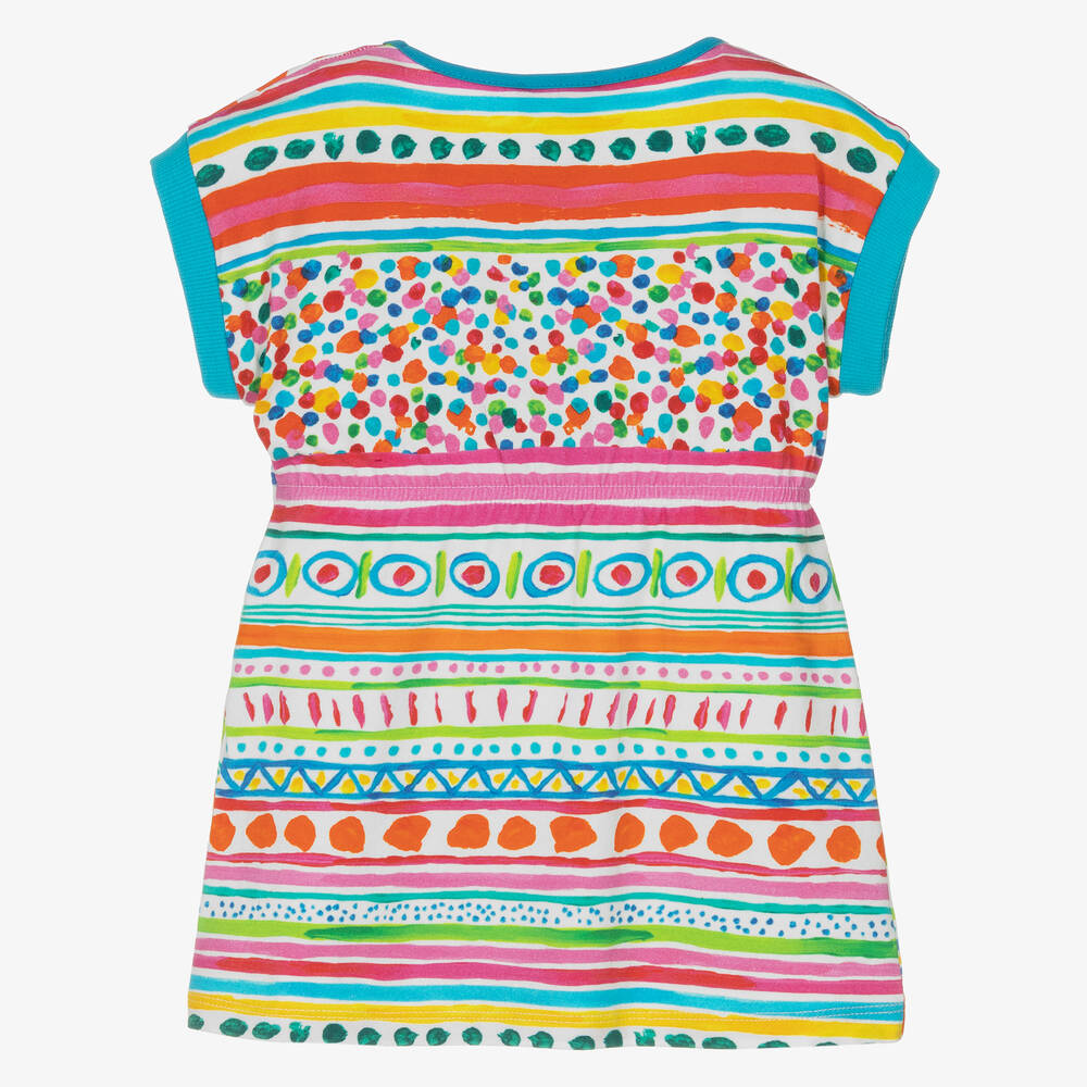 Rosalita Señoritas-Girls Blue & Pink Cotton T-Shirt | Childrensalon Outlet