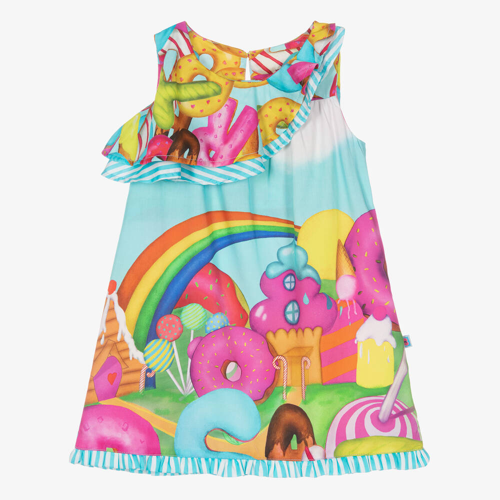 Rosalita Señoritas - Donut-Kleid in Blau und Pink | Childrensalon