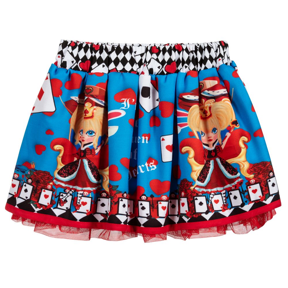 Rosalita Señoritas-Girls Blue & Red Jersey Skirt | Childrensalon Outlet