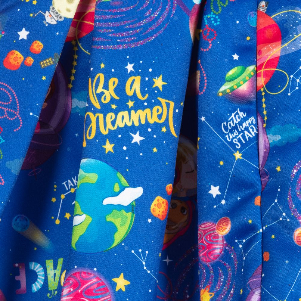 Rosalita Señoritas-Синяя юбка с космическим принтом для девочек | Childrensalon Outlet