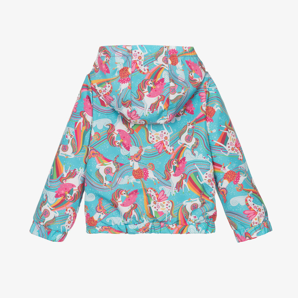 Rosalita Señoritas-جاكيت هودي لون أزرق بطبعة ورود للبنات | Childrensalon Outlet