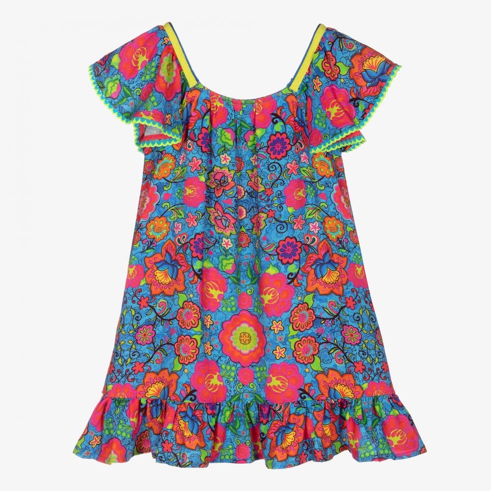 Rosalita Senoritas Robe bleue en viscose Fille Childrensalon Outlet