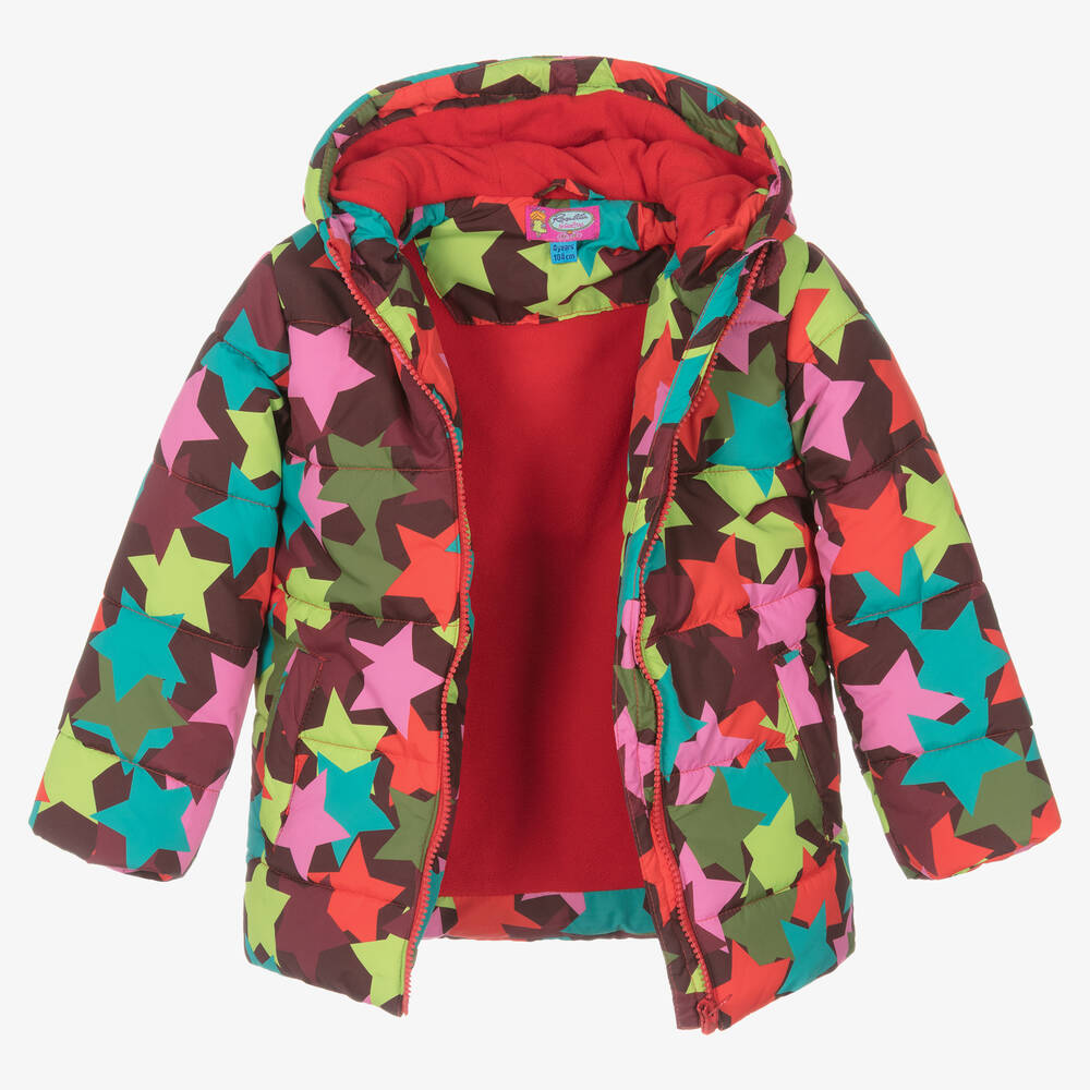 Rosalita Señoritas-جاكيت بافر فليس لون أحمر برغندي للبنات | Childrensalon Outlet