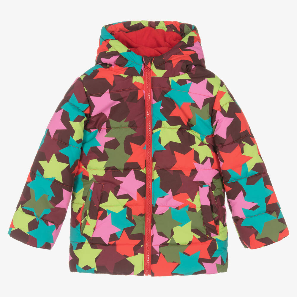 Rosalita Señoritas-Girls Burgundy Red Star Puffer Jacket | Childrensalon Outlet