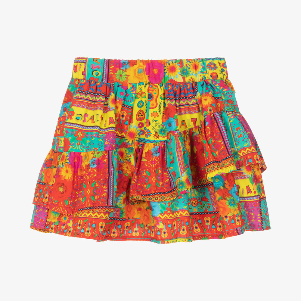 Rosalita Señoritas-Girls Floral Print Cotton Skirt | Childrensalon Outlet