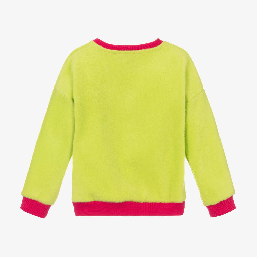 Rosalita Señoritas-Girls Green & Pink Fleece Sweatshirt | Childrensalon Outlet