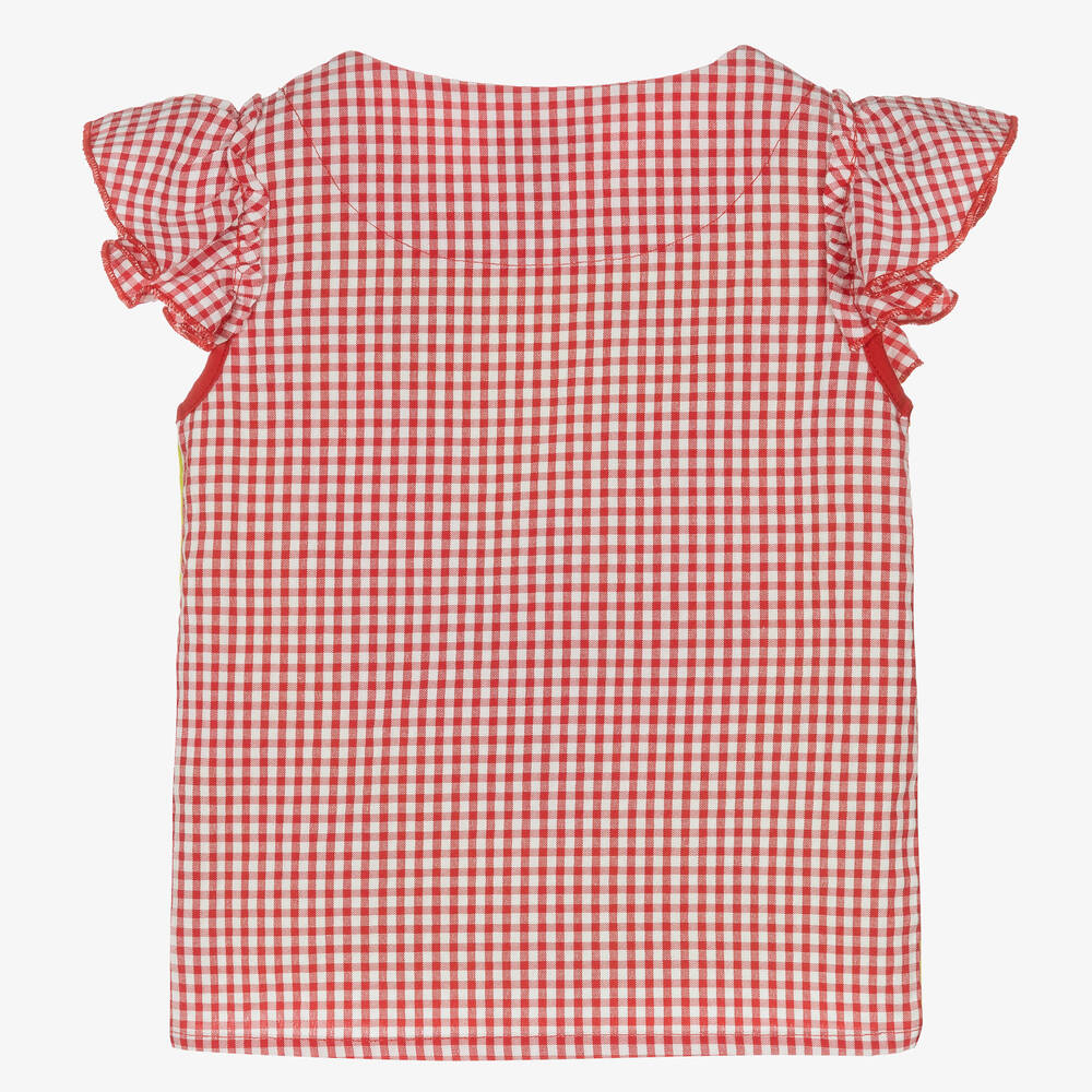 Rosalita Señoritas-Girls Green & Red Cotton Farm T-Shirt | Childrensalon Outlet