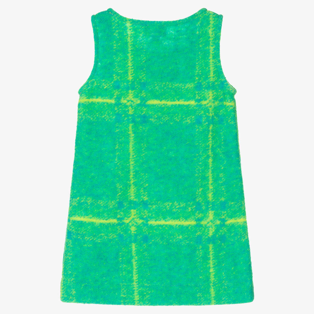 روزاليتا سنيوريتا-فستان بينافور تويد لون أخضر وأصفر | Childrensalon Outlet