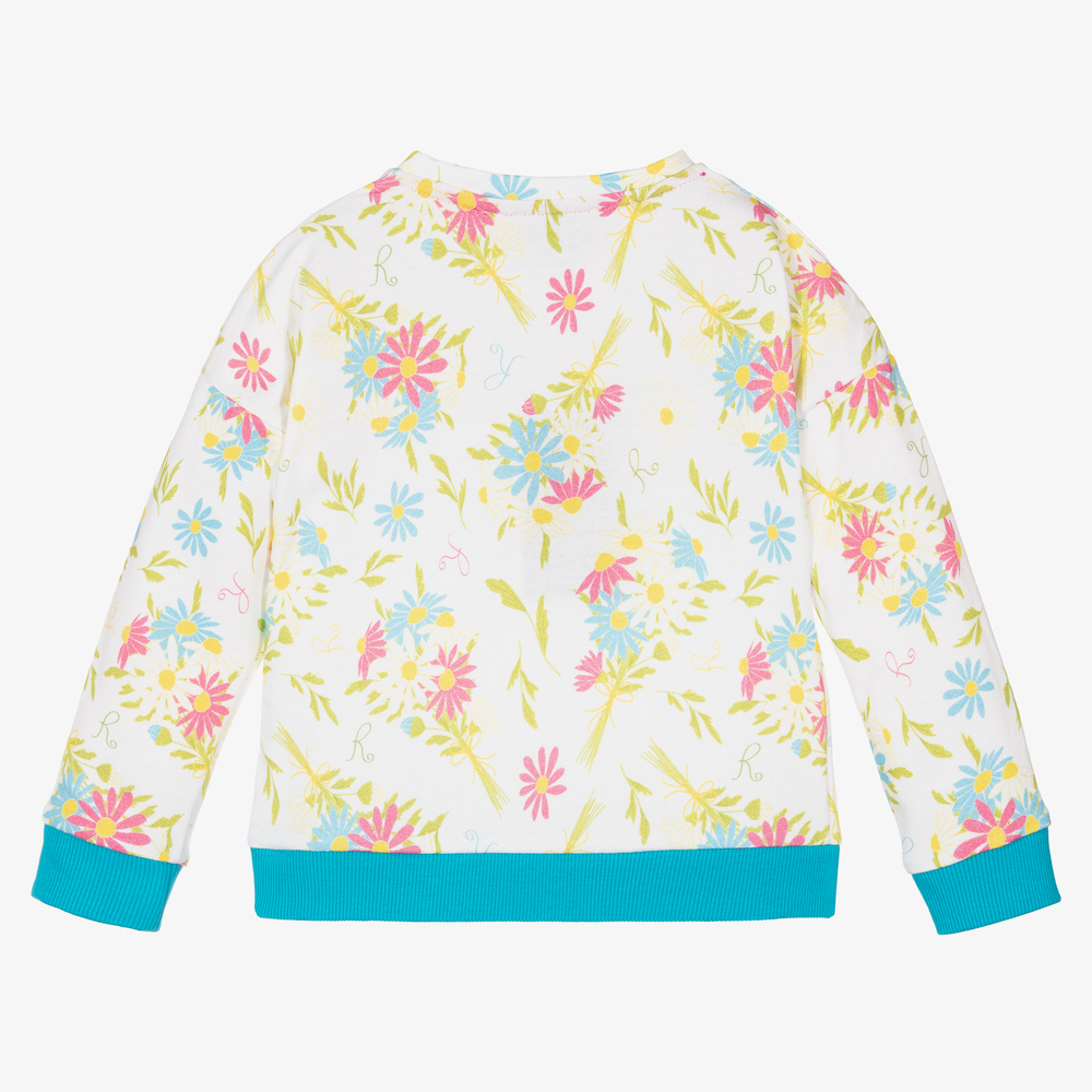 Rosalita Señoritas-Girls Ivory Cotton Sweatshirt | Childrensalon Outlet