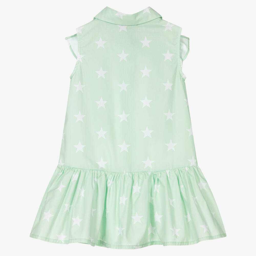 Rosalita Señoritas-فستان قطن لون أخضر نعناعي | Childrensalon Outlet