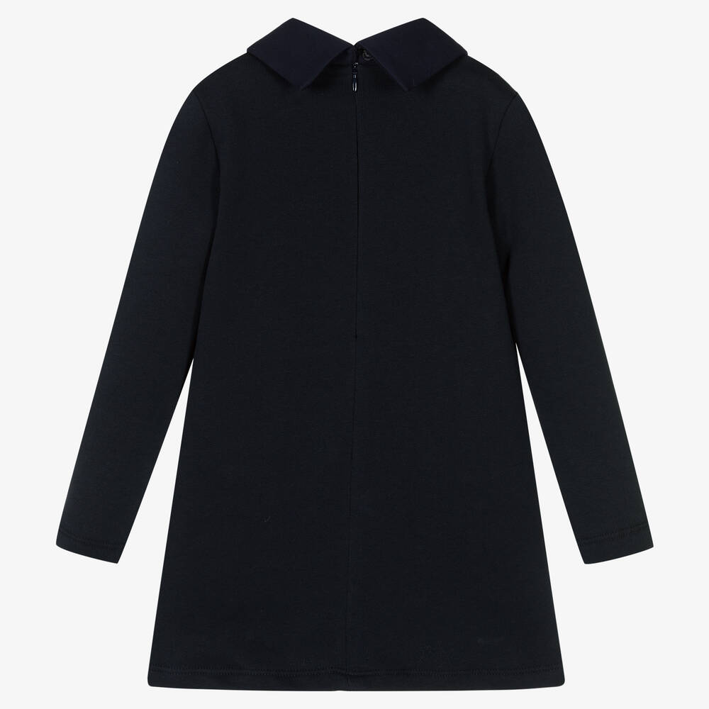 Rosalita Señoritas-Girls Navy Blue Cotton Dress | Childrensalon Outlet