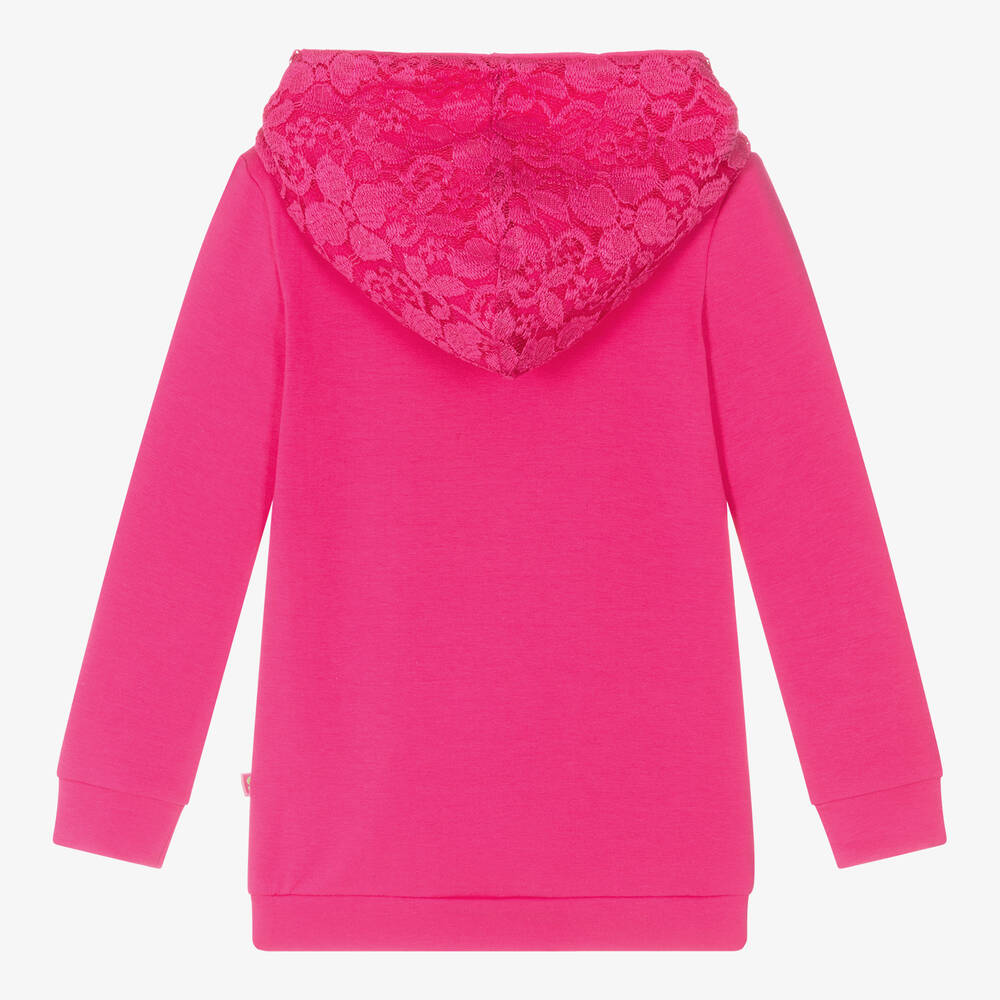 Rosalita Señoritas-Girls Pink Cotton Hooded Sweatshirt | Childrensalon Outlet