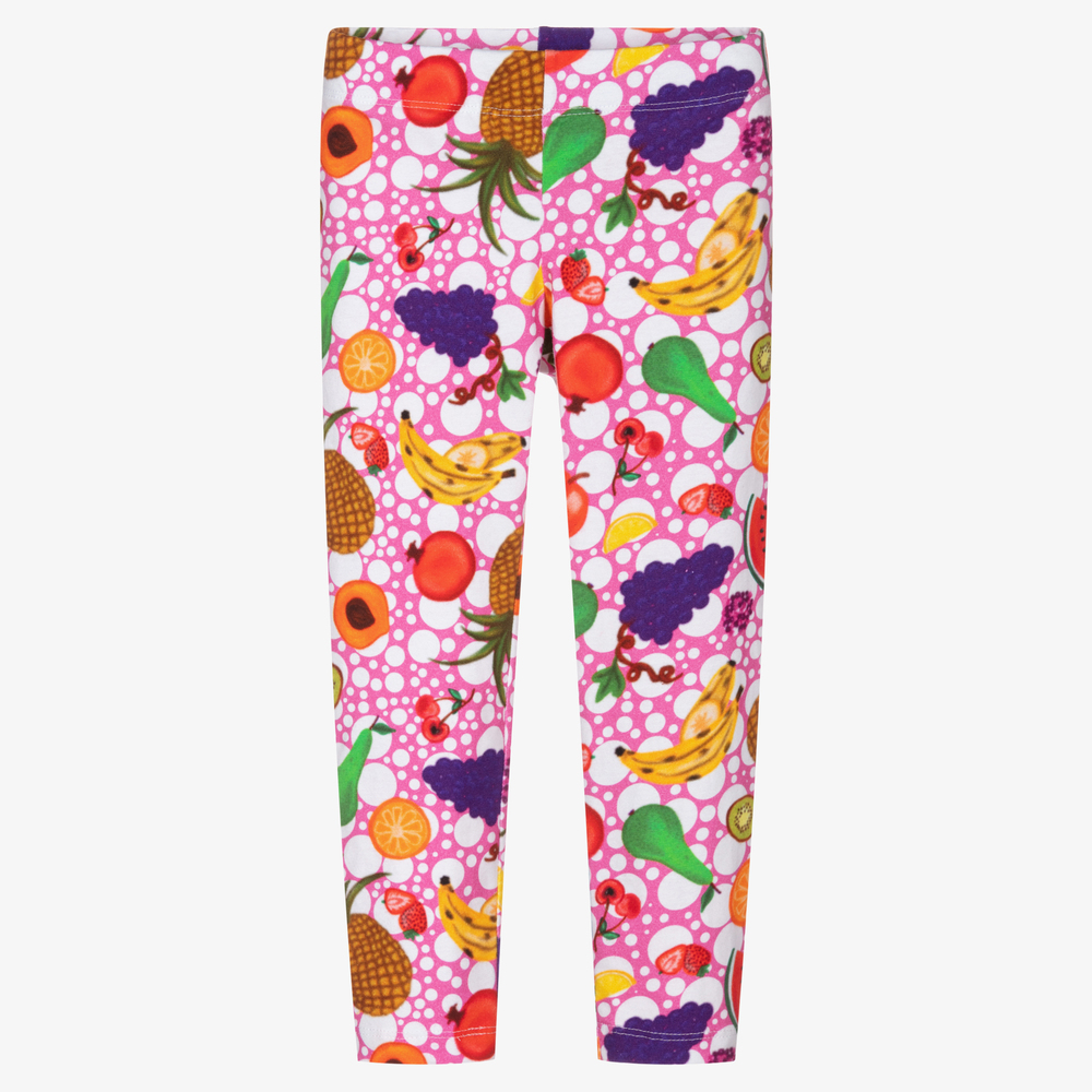 Rosalita Señoritas - Girls Pink Cotton Leggings | Childrensalon