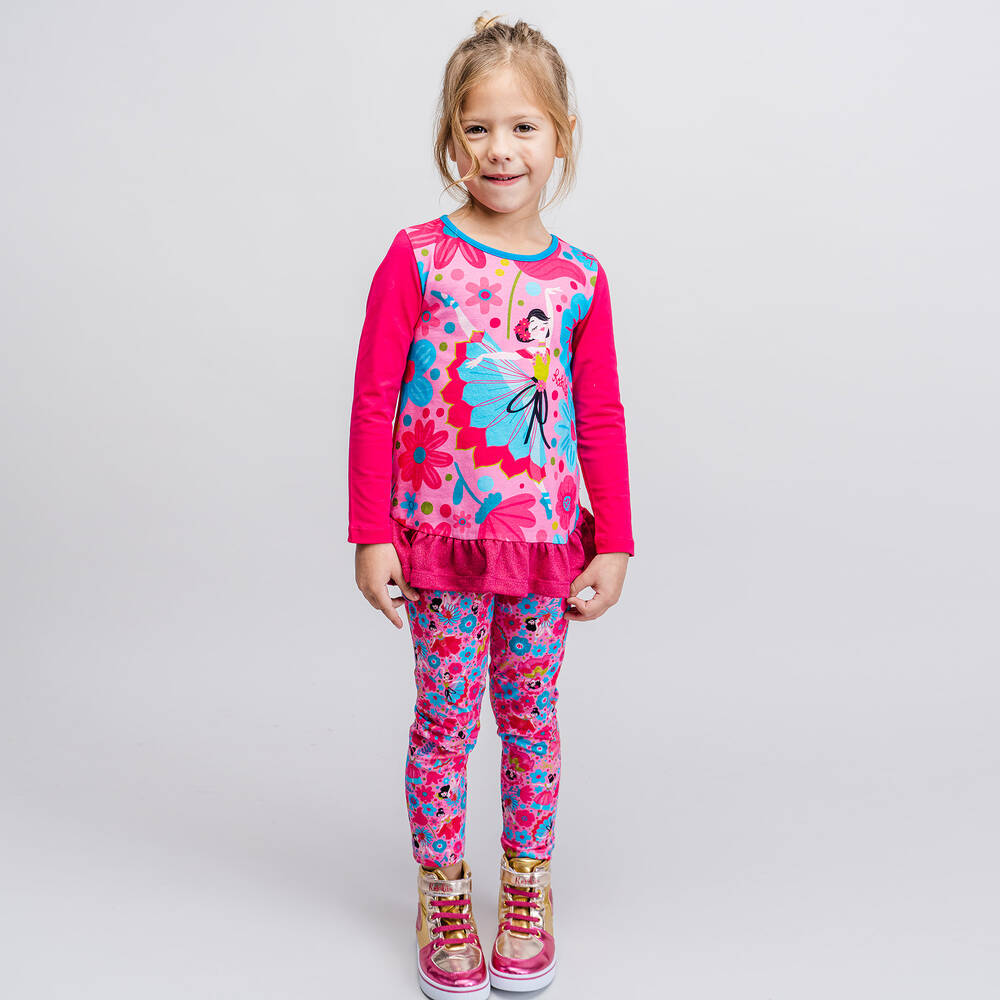 Rosalita Señoritas-توب قطن جيرسي لون زهري للبنات | Childrensalon Outlet