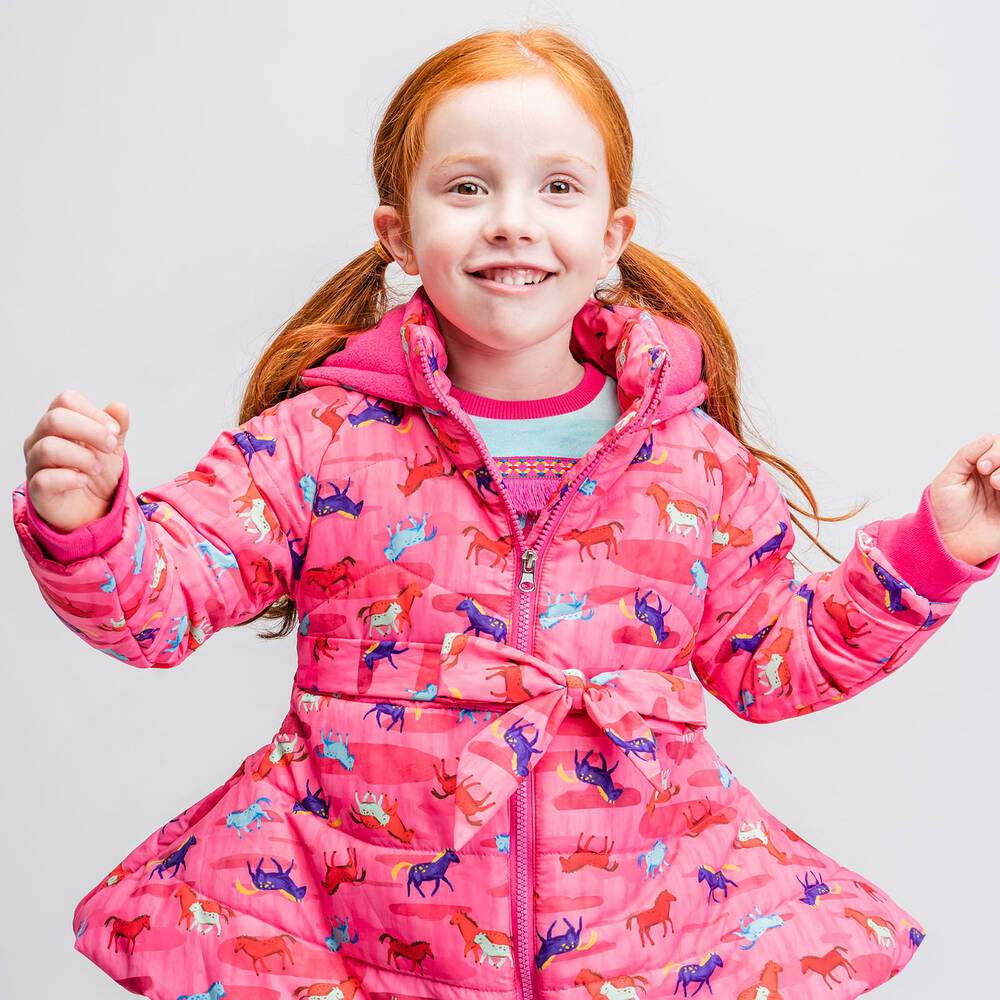 Rosalita Señoritas-جاكيت بافر لون زهري للبنات | Childrensalon Outlet